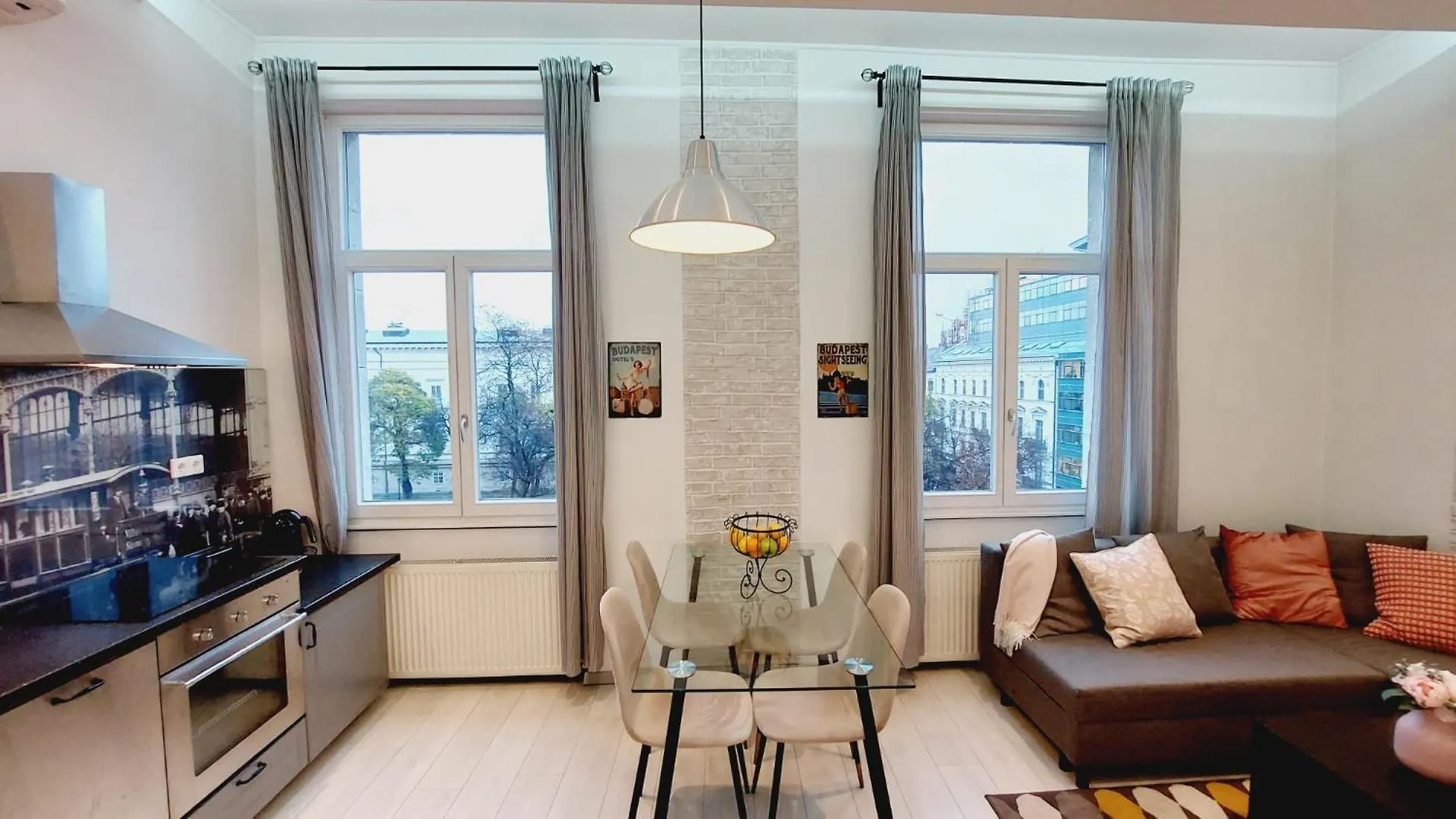Apartmán 2 Separated Apts In 1 Price! Unique Downtown Views Budapešť